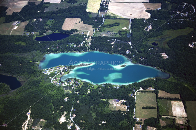 Burgess Lake in Montcalm County, Michigan
